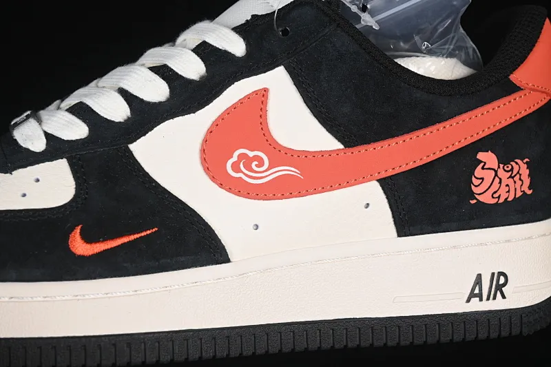 All categories Nk Air Force 1 Air Force series Nk Air Force 1 Low Air Force low-top Nike Air Force 1'07 Low Year of the Horse limited suede black Air Force 1 low-top casual sneakers XD0028-006